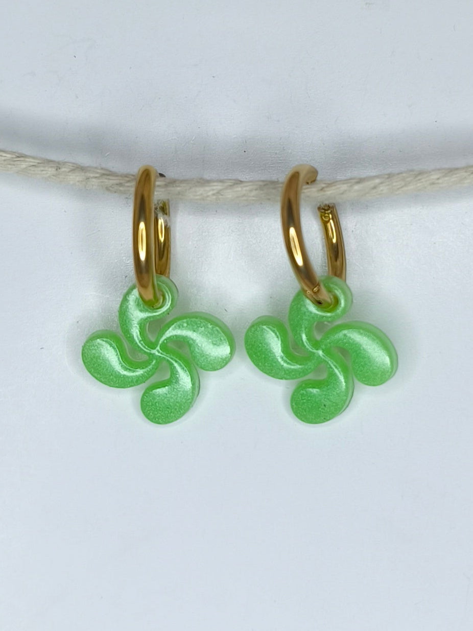 🌿Croix Basque vertes🌿