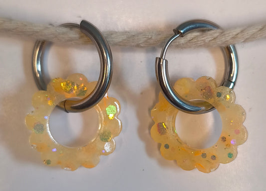 Soleils phosphorescents à paillettes #M4d