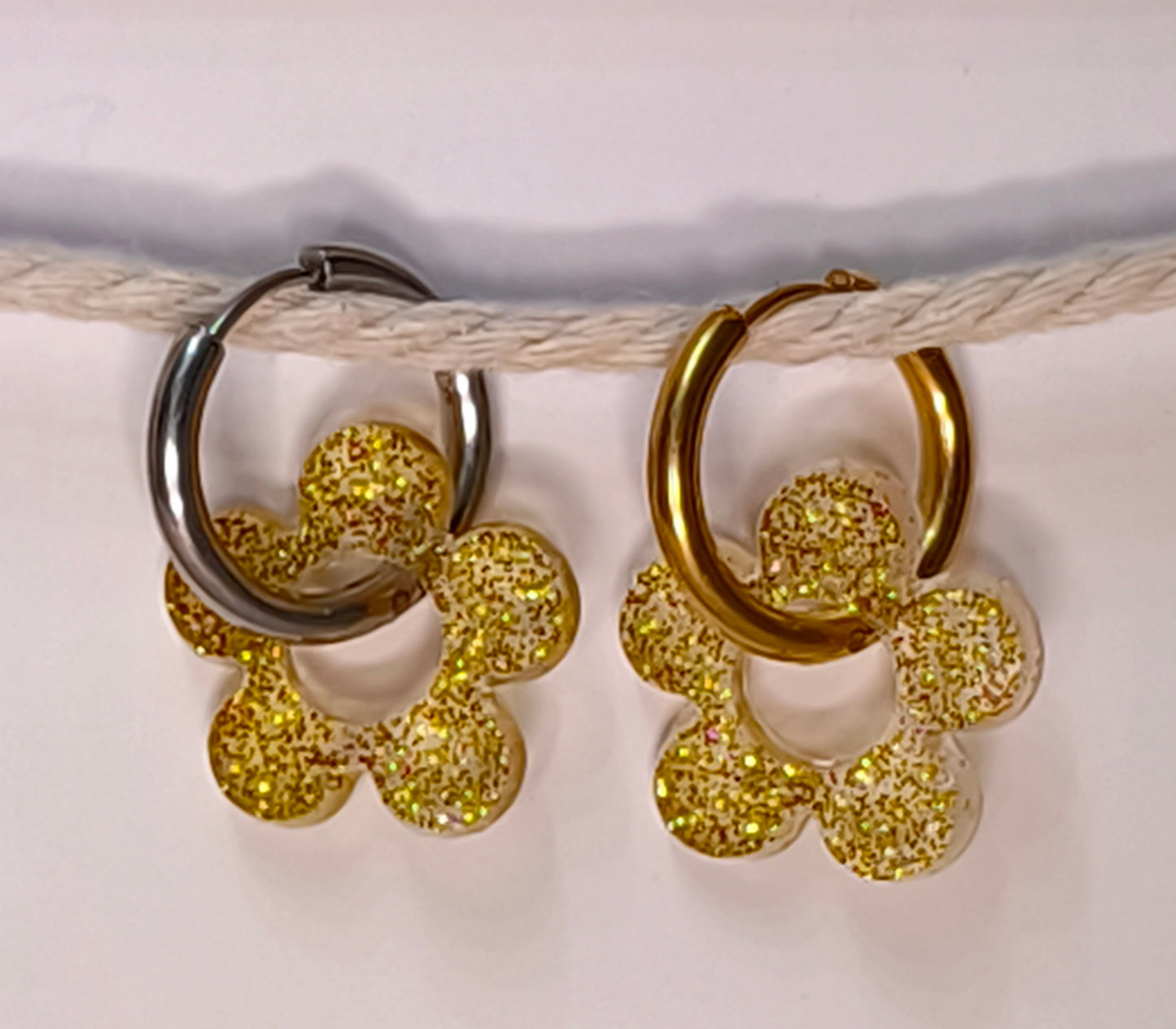 Fleurs à paillettes #B3a