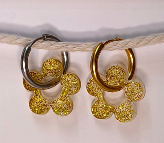 Fleurs à paillettes #B3a