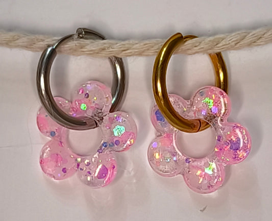 Fleurs à paillettes luminescentes  #E4a
