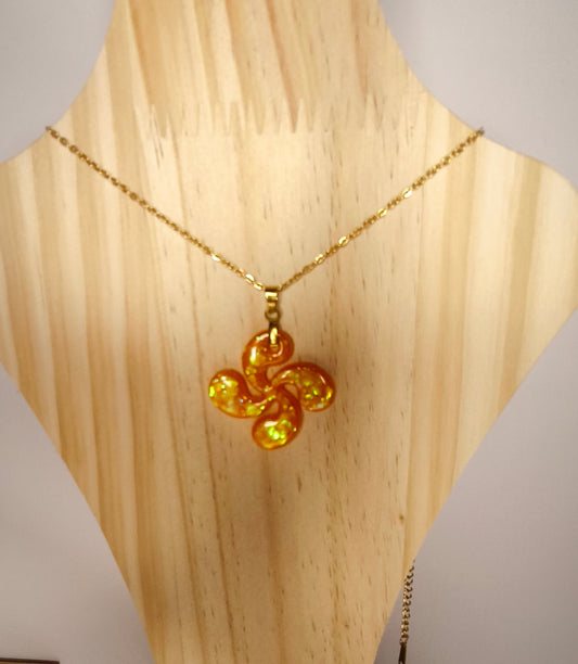 Collier Lauburu à paillettes #A1g
